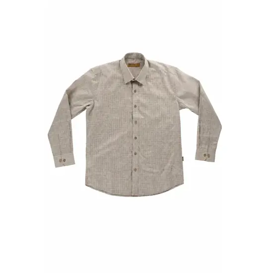 Camicia manica lunga a quadretti Workteam