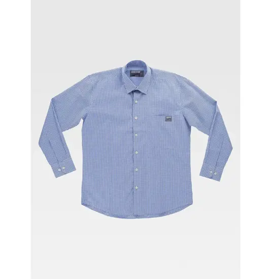 Camicia manica lunga a quadretti Workteam