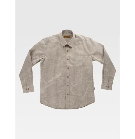 Camicia manica lunga a quadretti Workteam