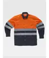 Camicia manica lunga alta visibilita e bande rifrangenti Workteam
