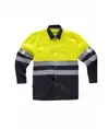 Camicia manica lunga alta visibilita e bande rifrangenti Workteam