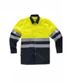 Camicia manica lunga alta visibilita e bande rifrangenti Workteam