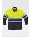 Camicia manica lunga alta visibilita e bande rifrangenti Workteam
