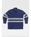 Camicia manica lunga bande rifrangenti Workteam