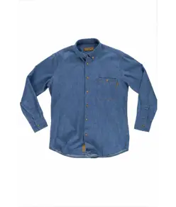 Camicia uomo manica lunga cotone denim Workteam