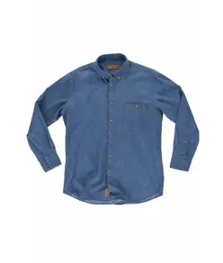 Camicia uomo manica lunga cotone denim Workteam
