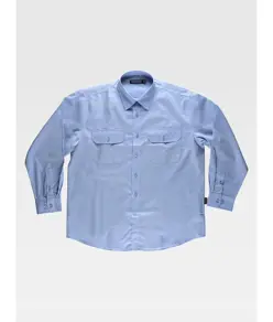 Camicia uomo manica lunga due tasche sul petto Workteam