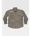 Camicia uomo manica lunga due tasche sul petto cotone Workteam