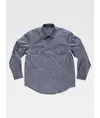 Camicia uomo manica lunga due tasche sul petto cotone Workteam