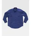 Camicia uomo manica lunga due tasche sul petto cotone Workteam