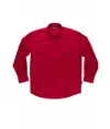Camicia uomo manica lunga due tasche sul petto cotone Workteam