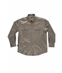 Camicia uomo manica lunga due tasche sul petto cotone Workteam