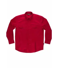 Camicia uomo manica lunga due tasche sul petto cotone Workteam