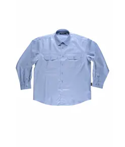 Camicia uomo manica lunga due tasche sul petto Workteam