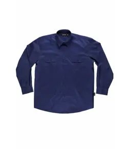 Camicia uomo manica lunga due tasche sul petto Workteam