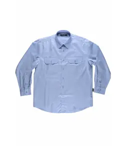 Camicia uomo manica lunga due tasche sul petto Workteam