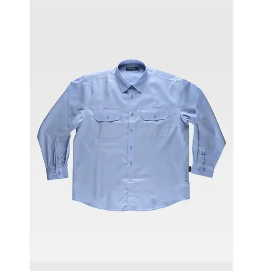 Camicia uomo manica lunga due tasche sul petto Workteam