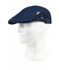 Cappello stile inglese tessuto denim Workteam