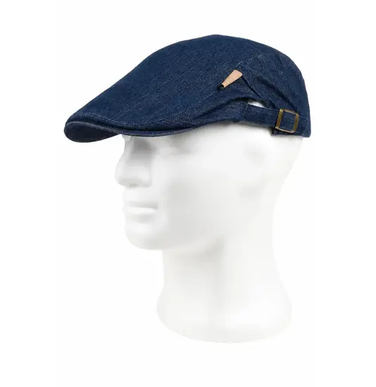 Cappello stile inglese tessuto denim Workteam