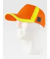 Cappello visiera curva 5 pannelli alta visibilita' Workteam