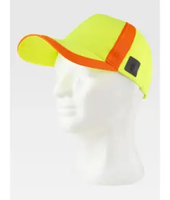 Cappello visiera curva 5 pannelli alta visibilita' Workteam