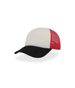 CAPPELLO VISIERA CURVA 5 PANNELLI MESH POSTERIORE Atlantis