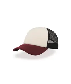 CAPPELLO VISIERA CURVA 5 PANNELLI MESH POSTERIORE Atlantis