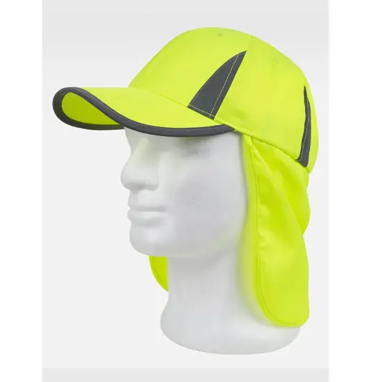 Cappello visiera curva 6 pannelli alta visibilita Workteam