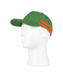 Cappello visiera curva 6 pannelli banda rifrangente-riflettente Workteam