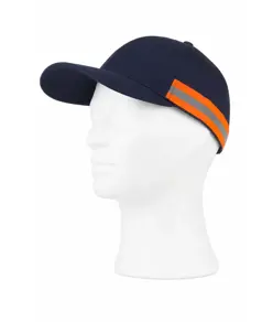 Cappello visiera curva 6 pannelli banda rifrangente-riflettente Workteam