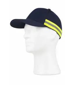 Cappello visiera curva 6 pannelli banda rifrangente-riflettente Workteam