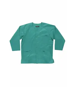 Casacca unisex manica lunga con bottoni Workteam