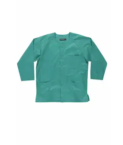 Casacca unisex manica lunga con bottoni Workteam
