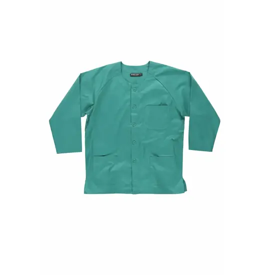 Casacca unisex manica lunga con bottoni Workteam