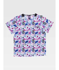 Casacca unisex tessuto elasticizzato stampato Workteam