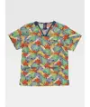 Casacca unisex tessuto elasticizzato stampato Workteam