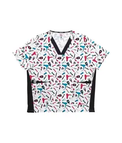 Casacca unisex tessuto elasticizzato stampato Workteam