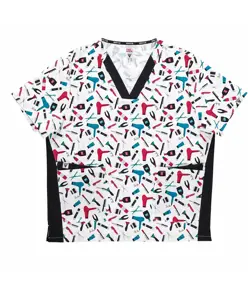 Casacca unisex tessuto elasticizzato stampato Workteam