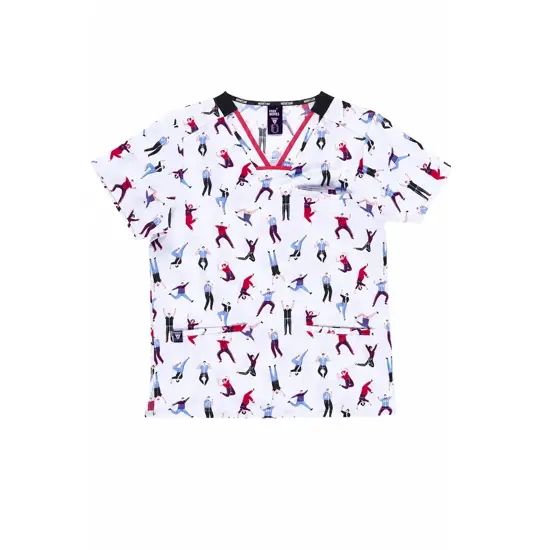 Casacca unisex tessuto elasticizzato stampato Workteam