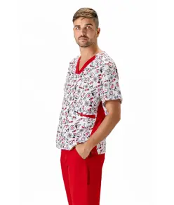 Casacca unisex tessuto elasticizzato stampato Workteam