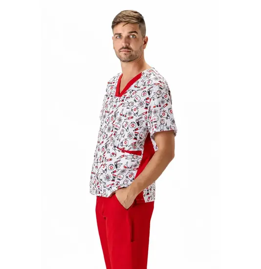 Casacca unisex tessuto elasticizzato stampato Workteam