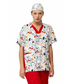 Casacca unisex tessuto elasticizzato stampato Workteam