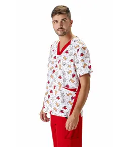 Casacca unisex tessuto elasticizzato stampato Workteam
