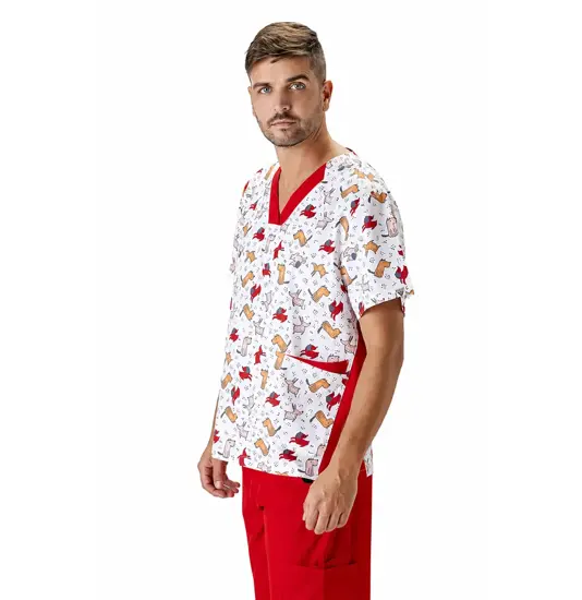 Casacca unisex tessuto elasticizzato stampato Workteam
