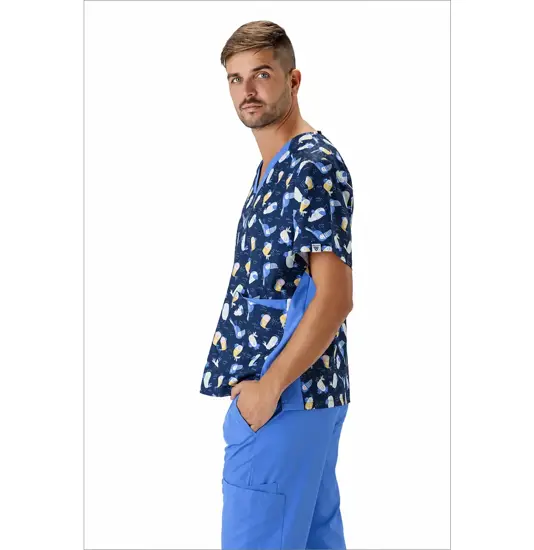 Casacca unisex tessuto elasticizzato stampato Workteam