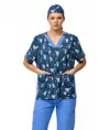 Casacca unisex tessuto elasticizzato stampato Workteam