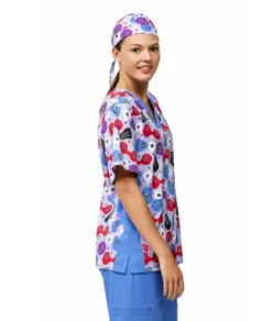 Casacca unisex tessuto elasticizzato stampato Workteam
