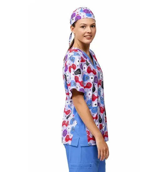 Casacca unisex tessuto elasticizzato stampato Workteam