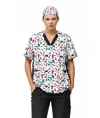Casacca unisex tessuto elasticizzato stampato Workteam