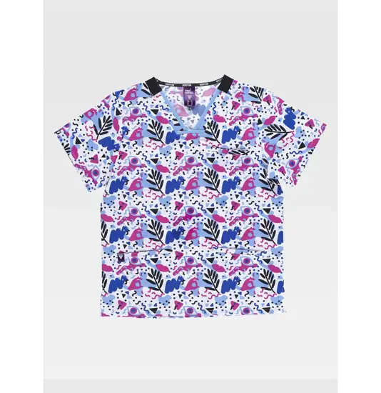Casacca unisex tessuto elasticizzato stampato Workteam